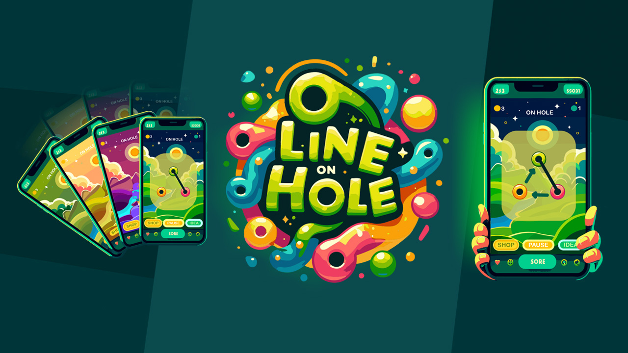Play Line on Hole Laptop Game Online Free No Login