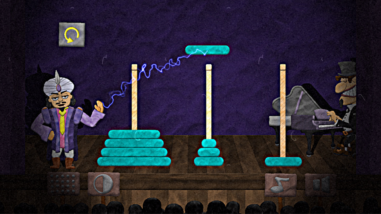 Play Logical Theatre Tower of Hanoi Mobile Game Free Anytime