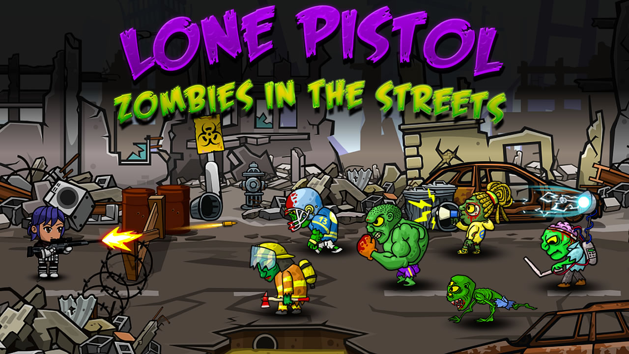 Play Lone Pistol : Zombies in the Streets Free Android Game Now