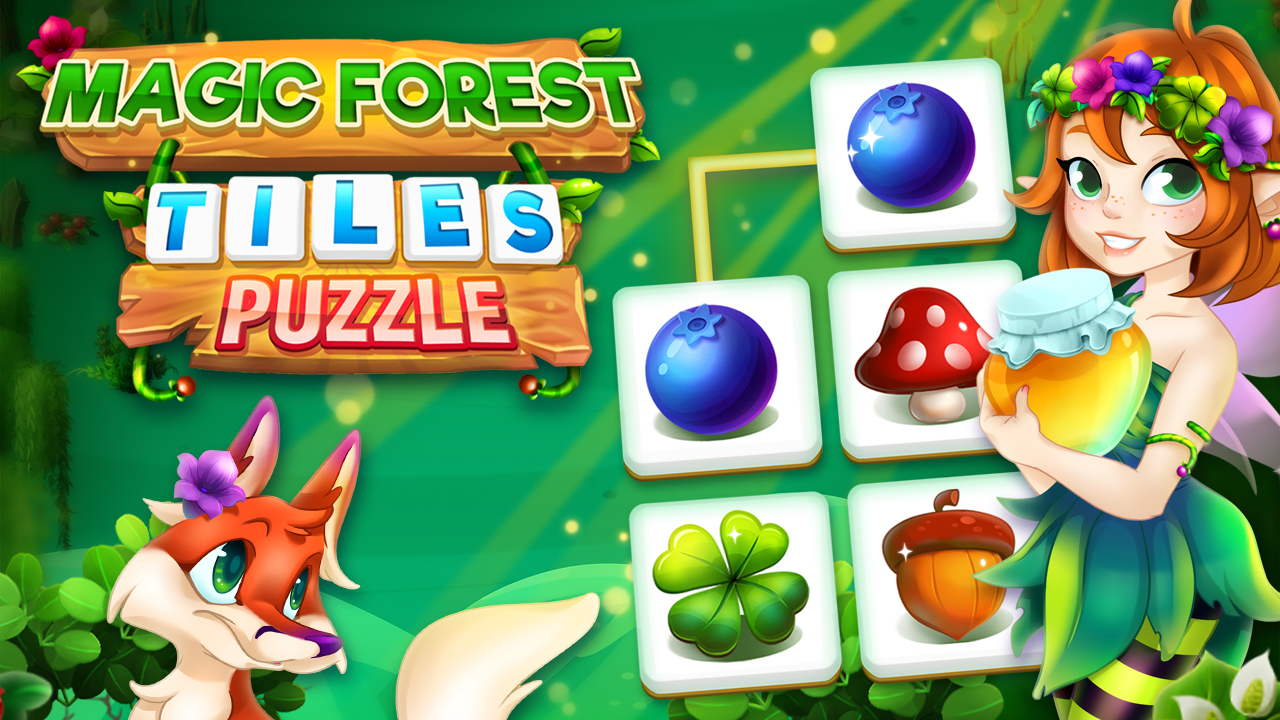 Play Magic Forest Tiles Puzzle Desktop Game Free Online