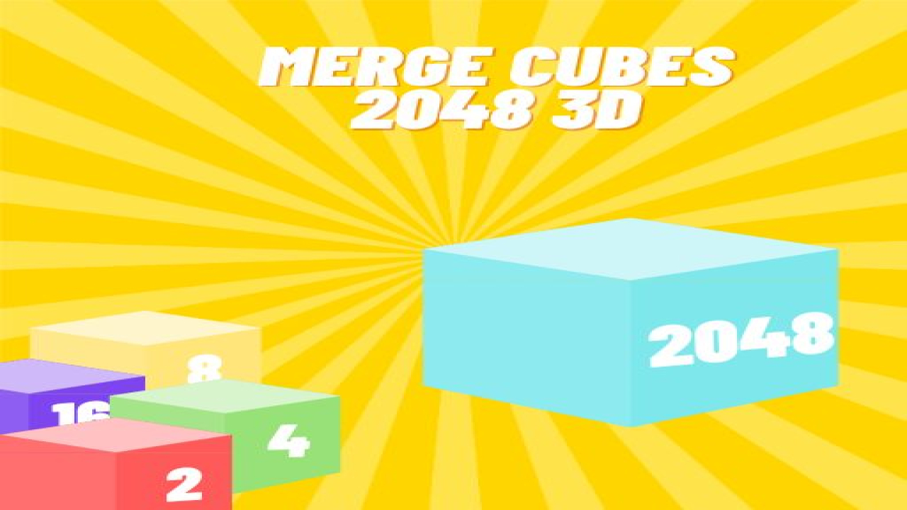 Play Merge cubes 2048 3D Game Free Now Online