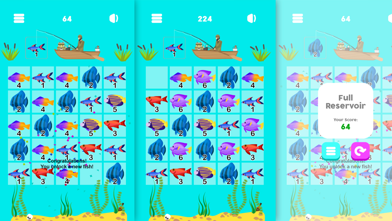 Play Free Merge Fish (20f7) Online Game