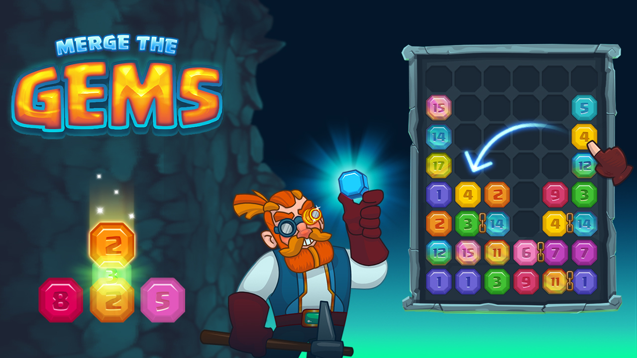 Play Free Merge the Gems Game PC