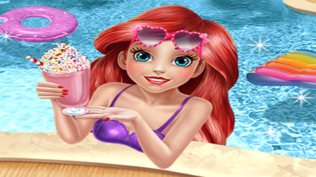Play Mermaid Princess Pool Time Android Game Now Online