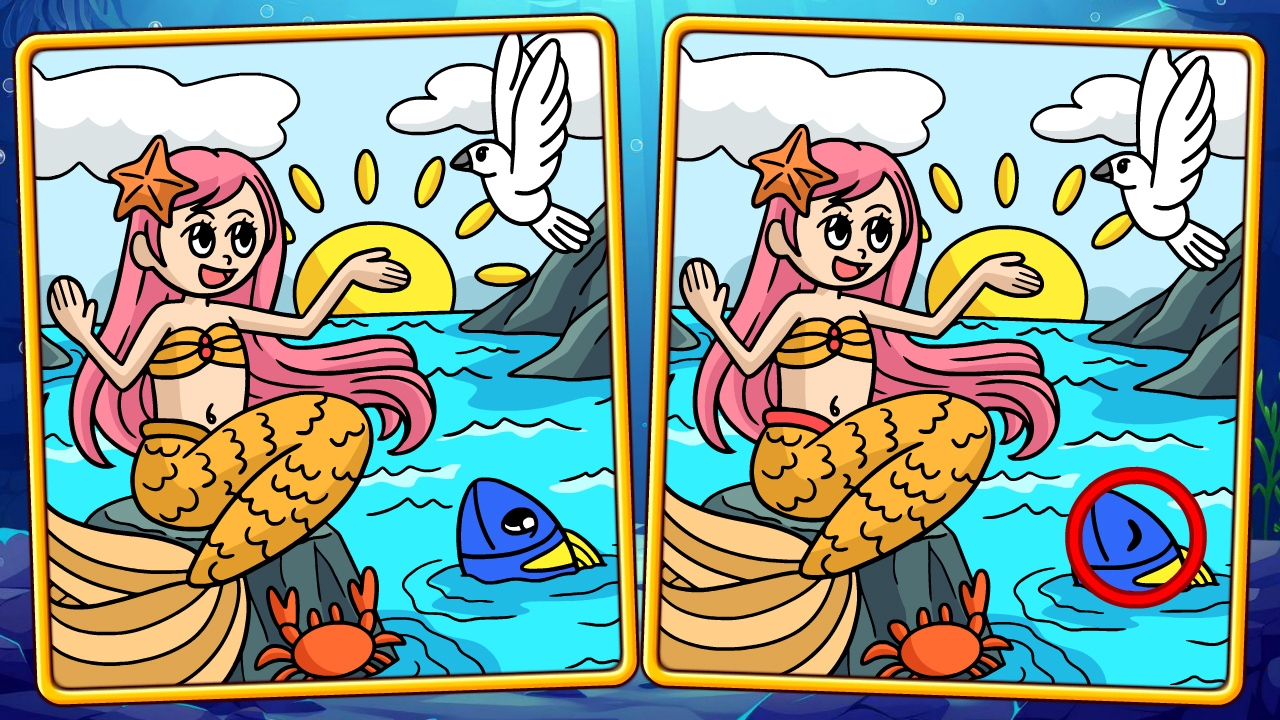 Play Mermaids Spot The Differences Online Now Free iOS Game