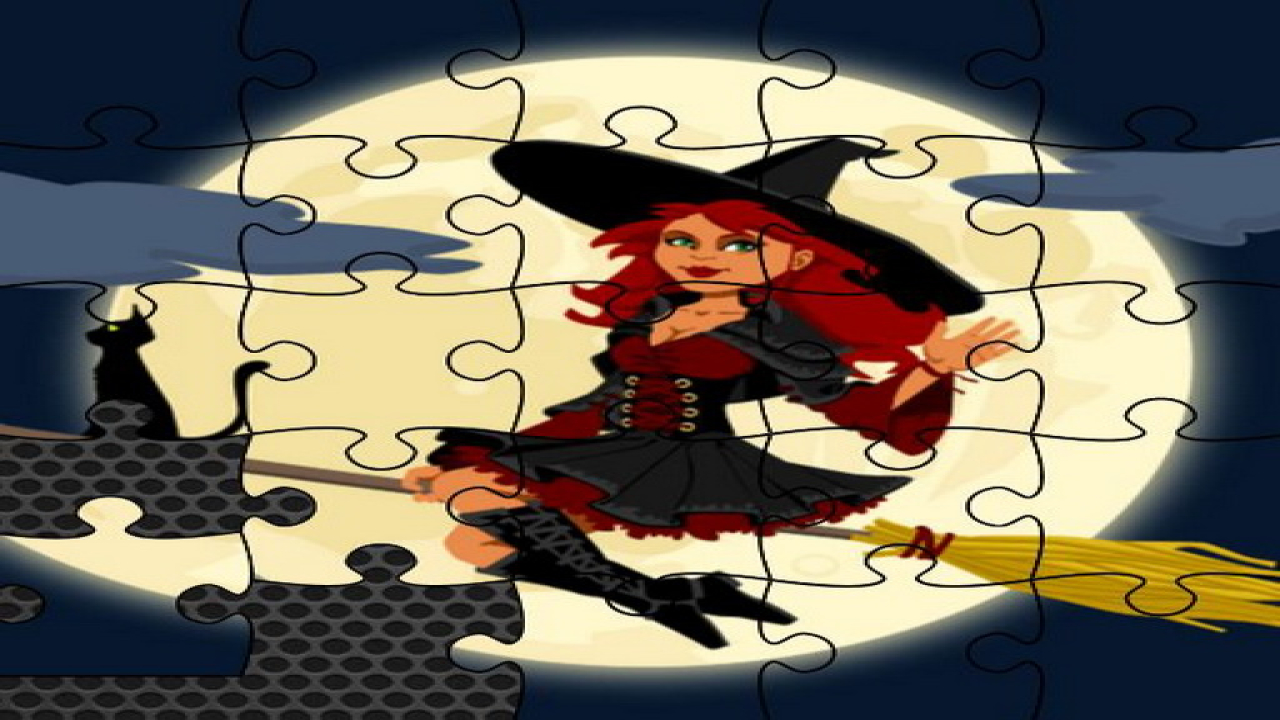 Play Midnight Witches Jigsaw Phone Mobile Game