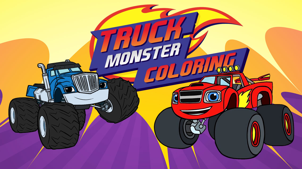 Play Free Monster Truck Coloring Desktop Game