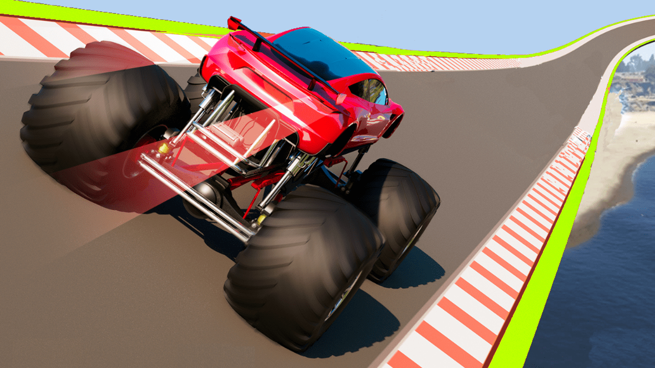 Free Monster Truck Sky Racing Online Laptop Game