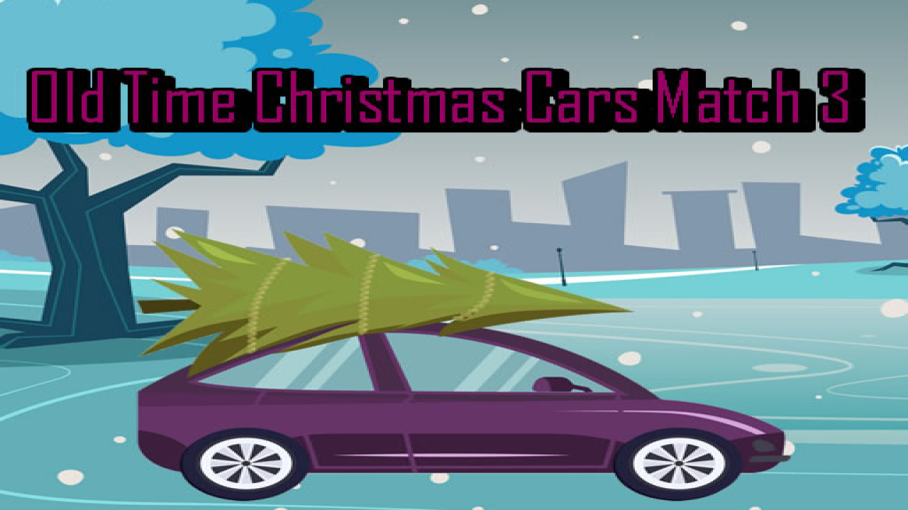Free Old Time Christmas Cars Match 3 Laptop Game Online