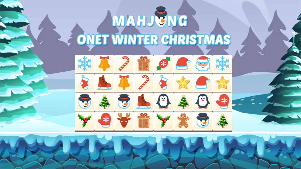 Play Onet Winter Christmas Mahjong PC Game Free Online