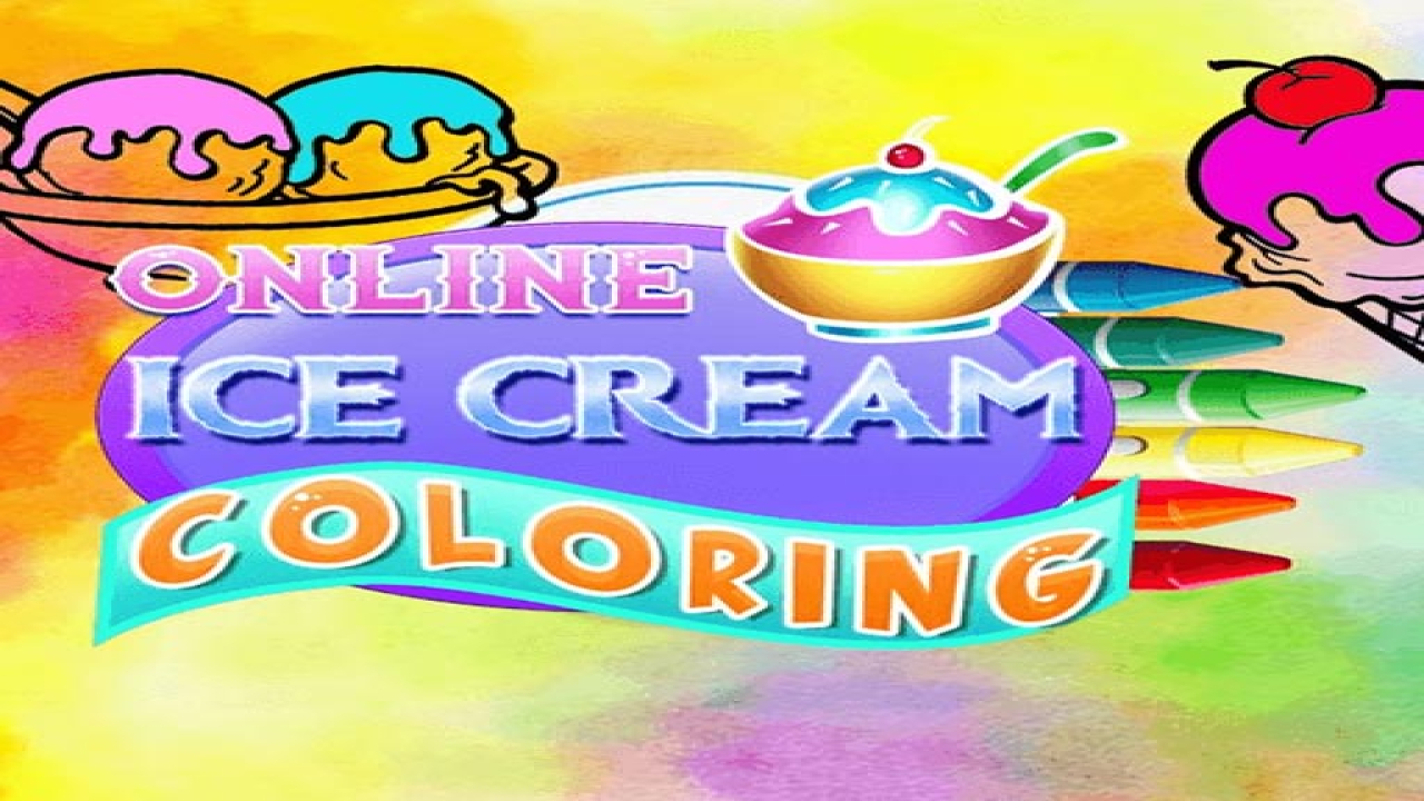 Play Free Games Online Ice Cream Coloring Online Now
