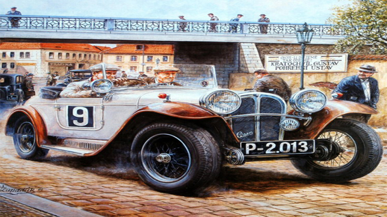 Free Painting Vintage Cars Jigsaw Puzzle 2 Phone Game Play