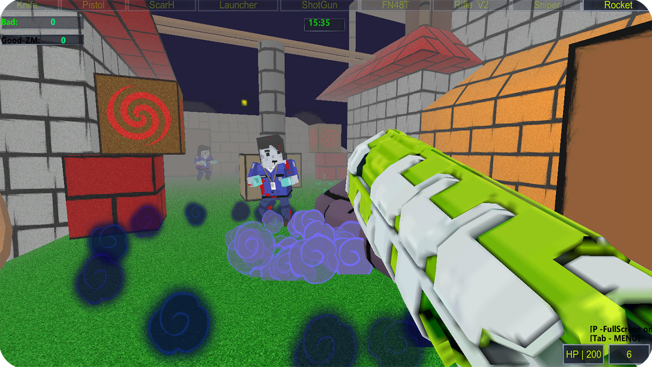 Play Pixel Blocky Land Multiplayer Free Online Now