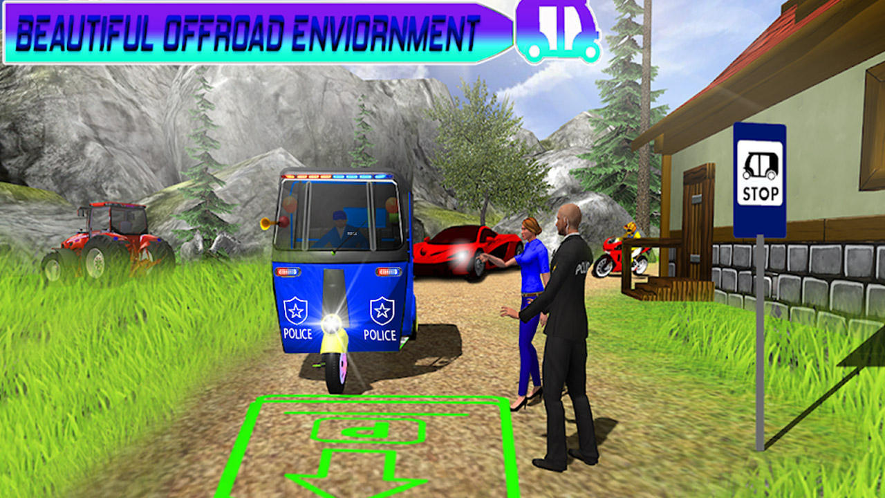 Play Free Police Auto Rickshaw Taxi Game Games Android Online