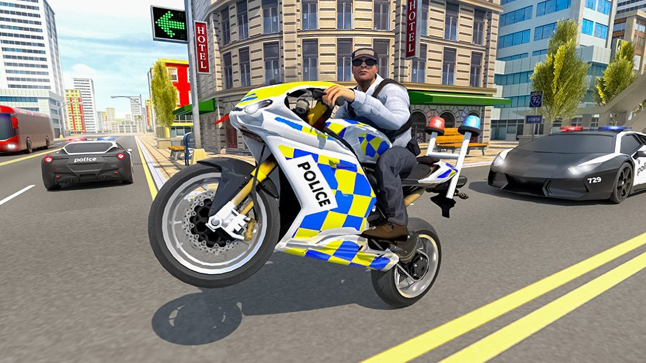 Play Police Chase Motorbike Driver Free Online Game Now
