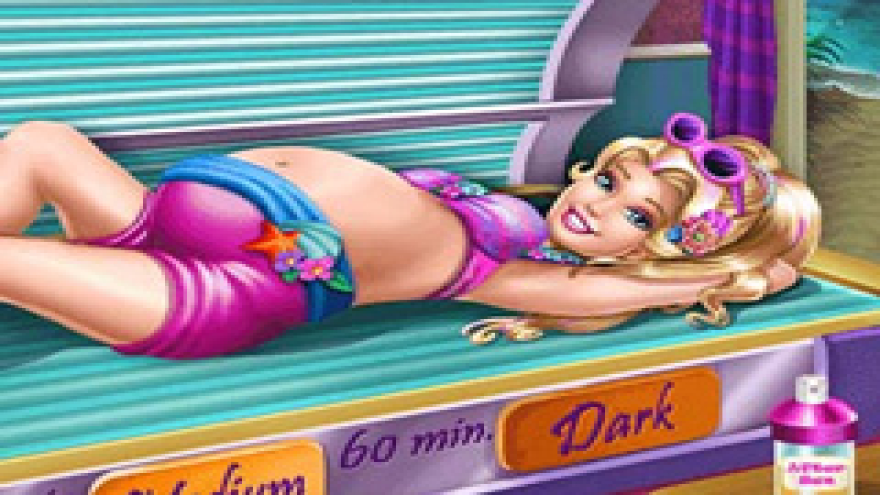 Play Free Pregnant Princess Tanning Solarium H5 Browser Game