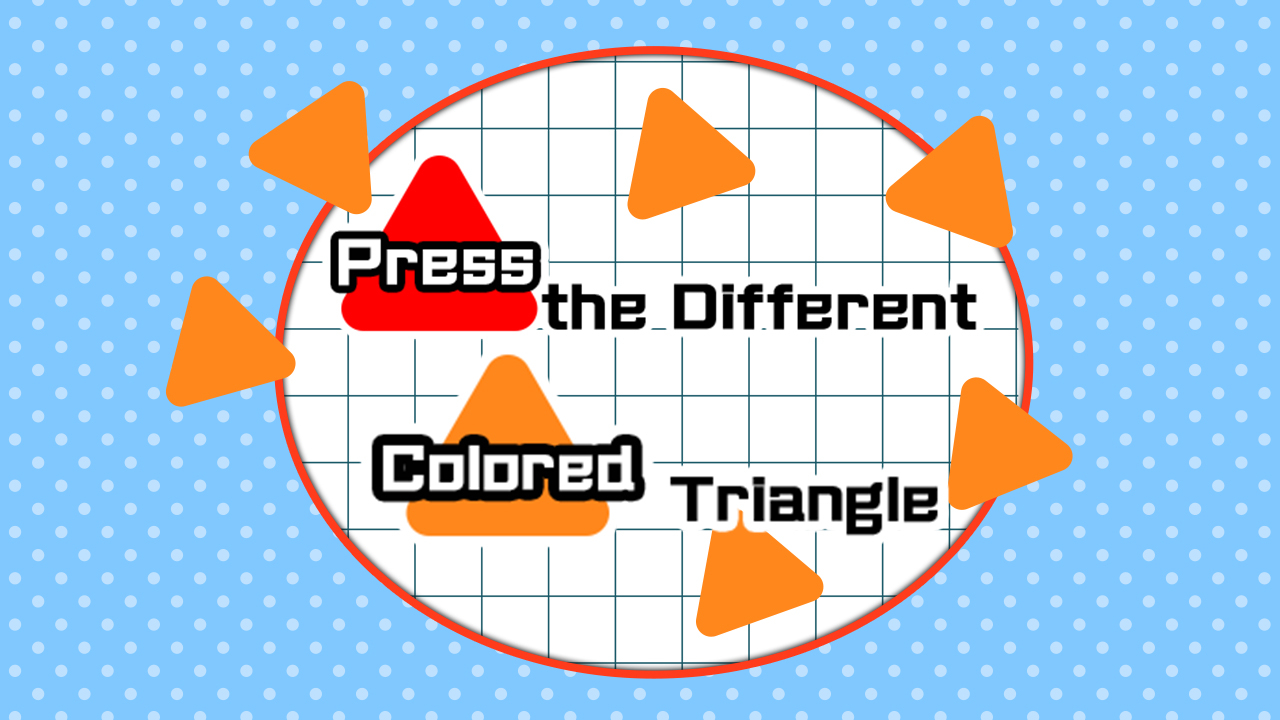 Free Press the different Colored Triangle Android Online