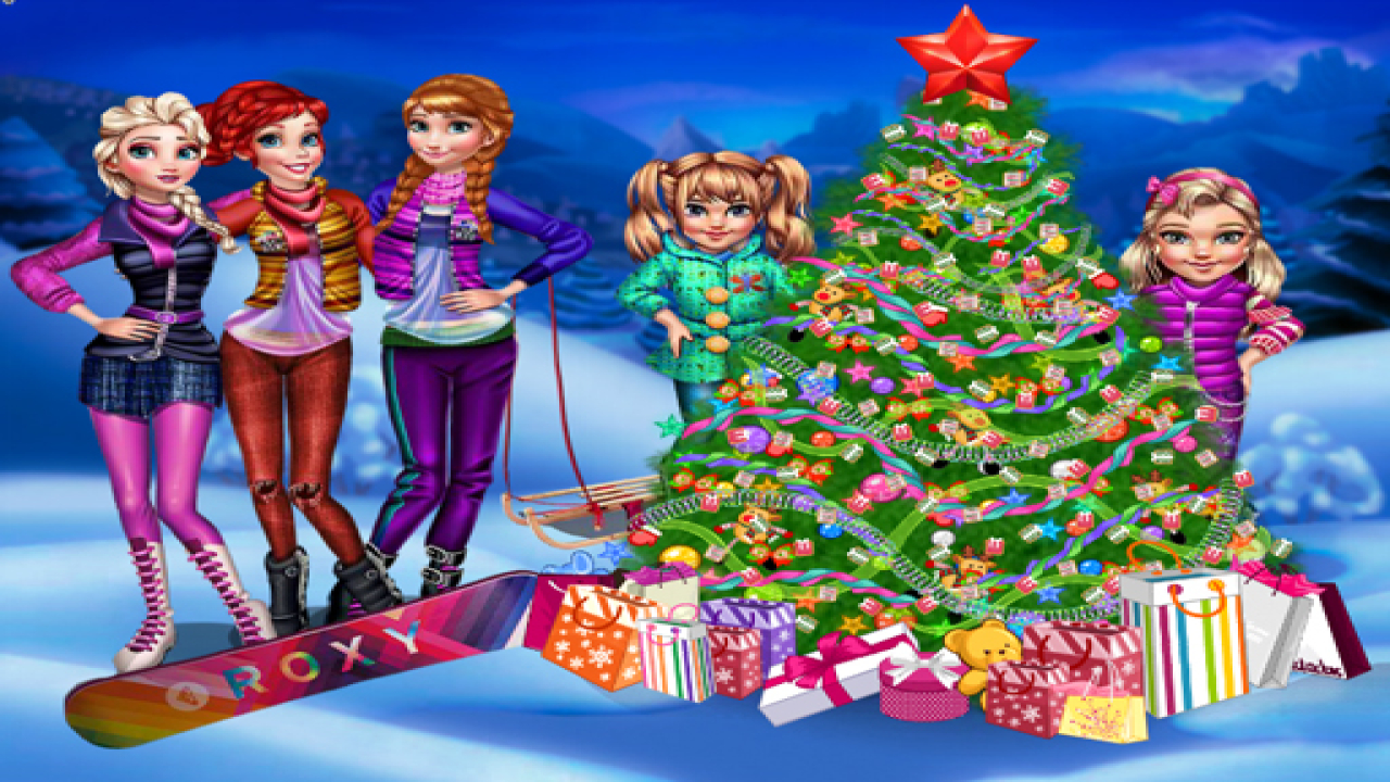 Play Free Online Princess Christmas Night Games