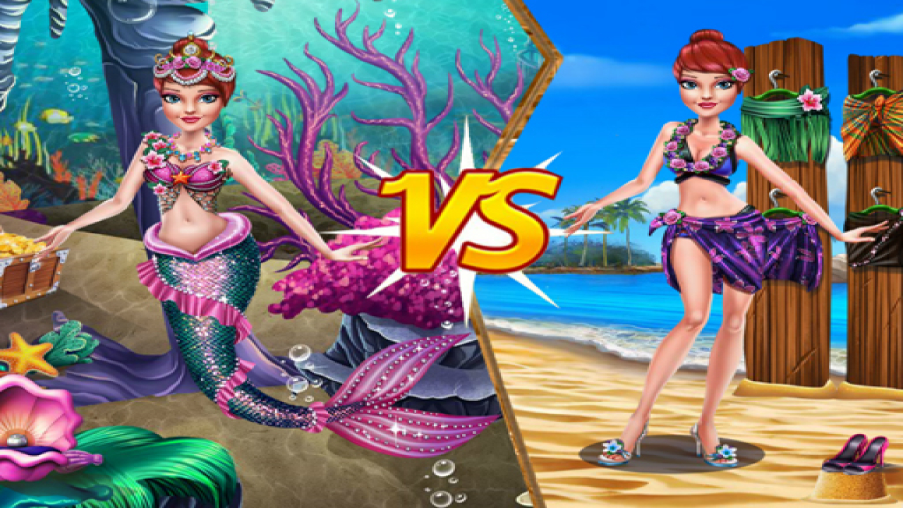 Free Online Princess VS Mermaid Outfit Games Now