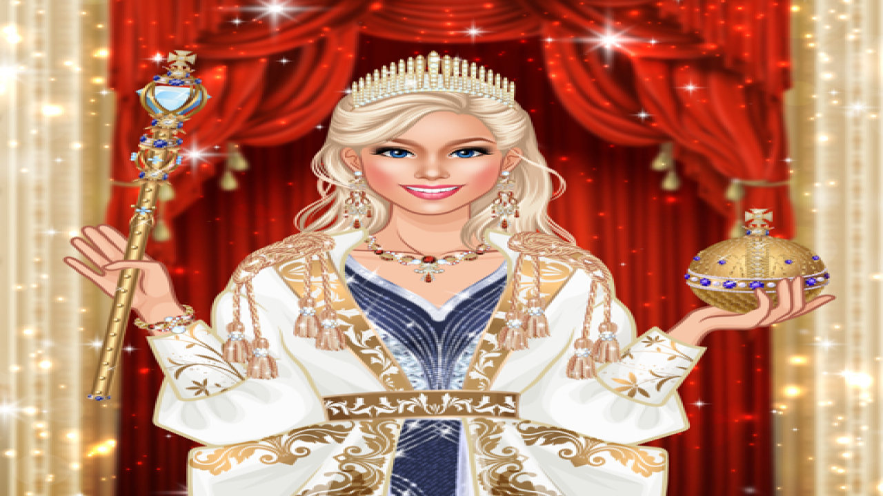 Play Queen Fashion Salon Royal Dress Up Online Now Mobile