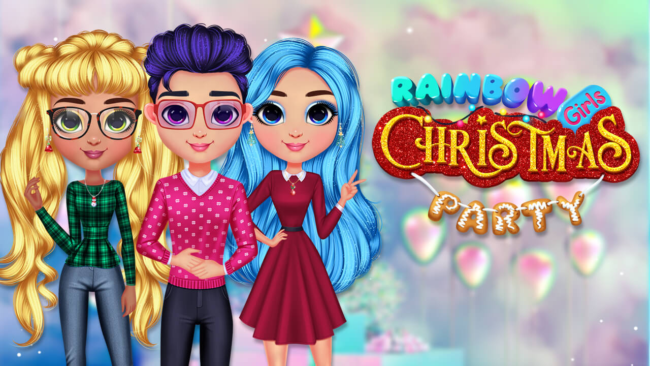Play Free Rainbow Girls Christmas Party Phone Game Mobile