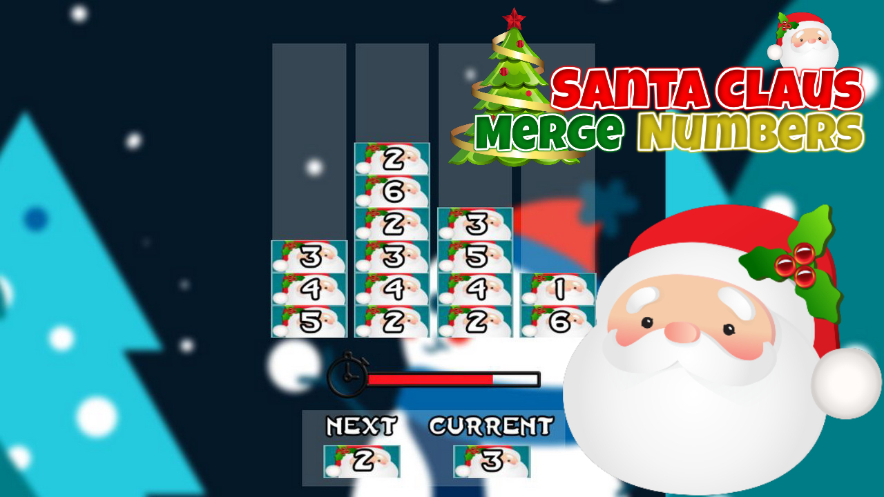 Free Santa Claus Merge Numbers Games Play Free