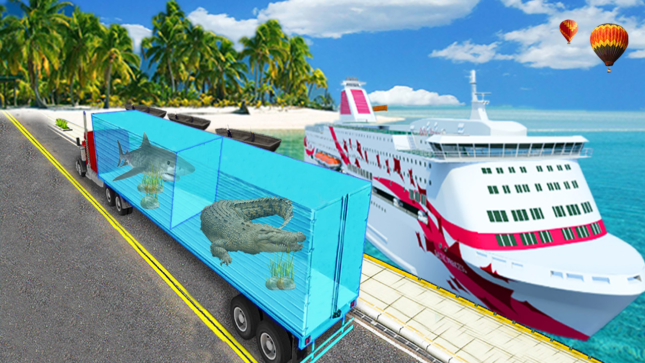 Free Sea Animal Cargo Truck Game Online For PC