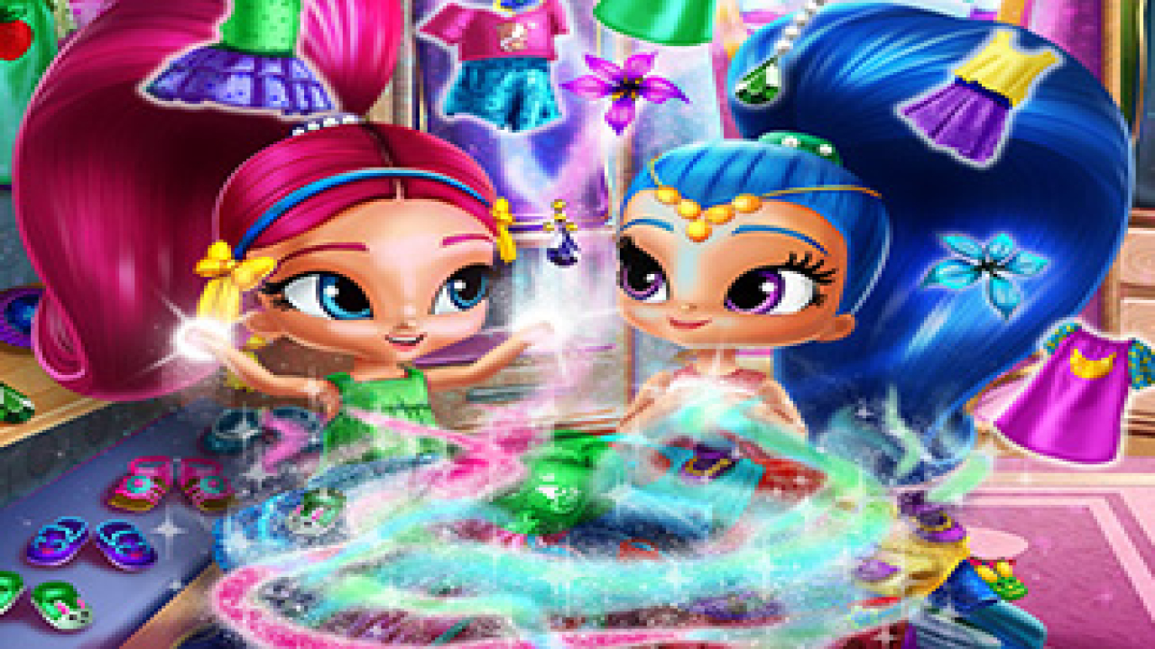 Play Shimmer and Shine Wardrobe Cleaning Now For Free Online
