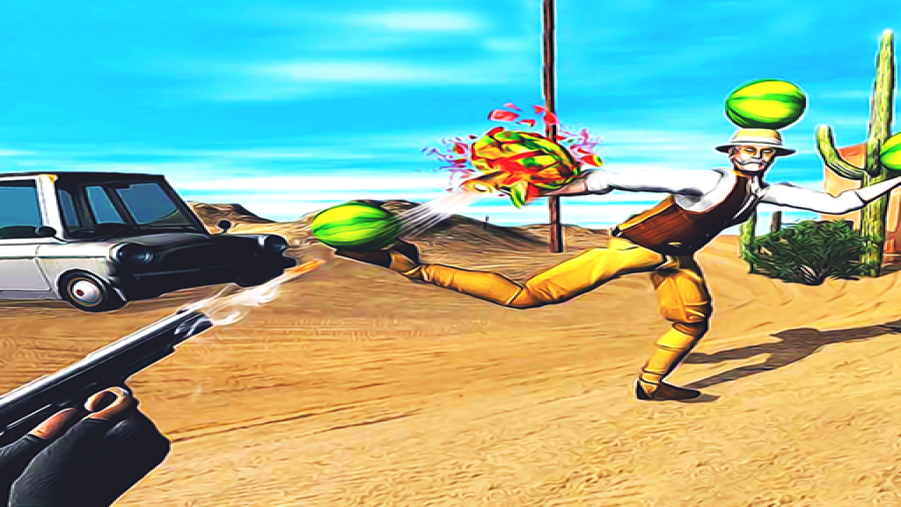 Free Shoot The Watermelon Online Laptop Game