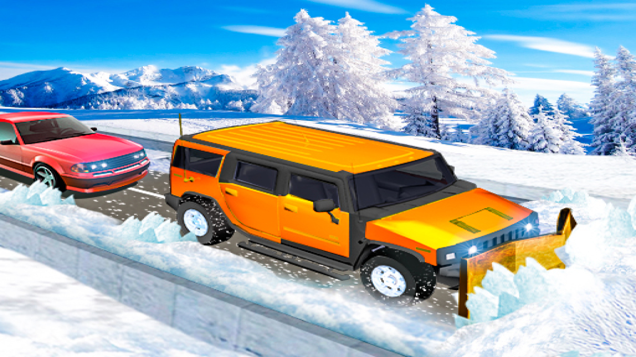 Play Snow Plow Jeep Simulator 3D Online Game