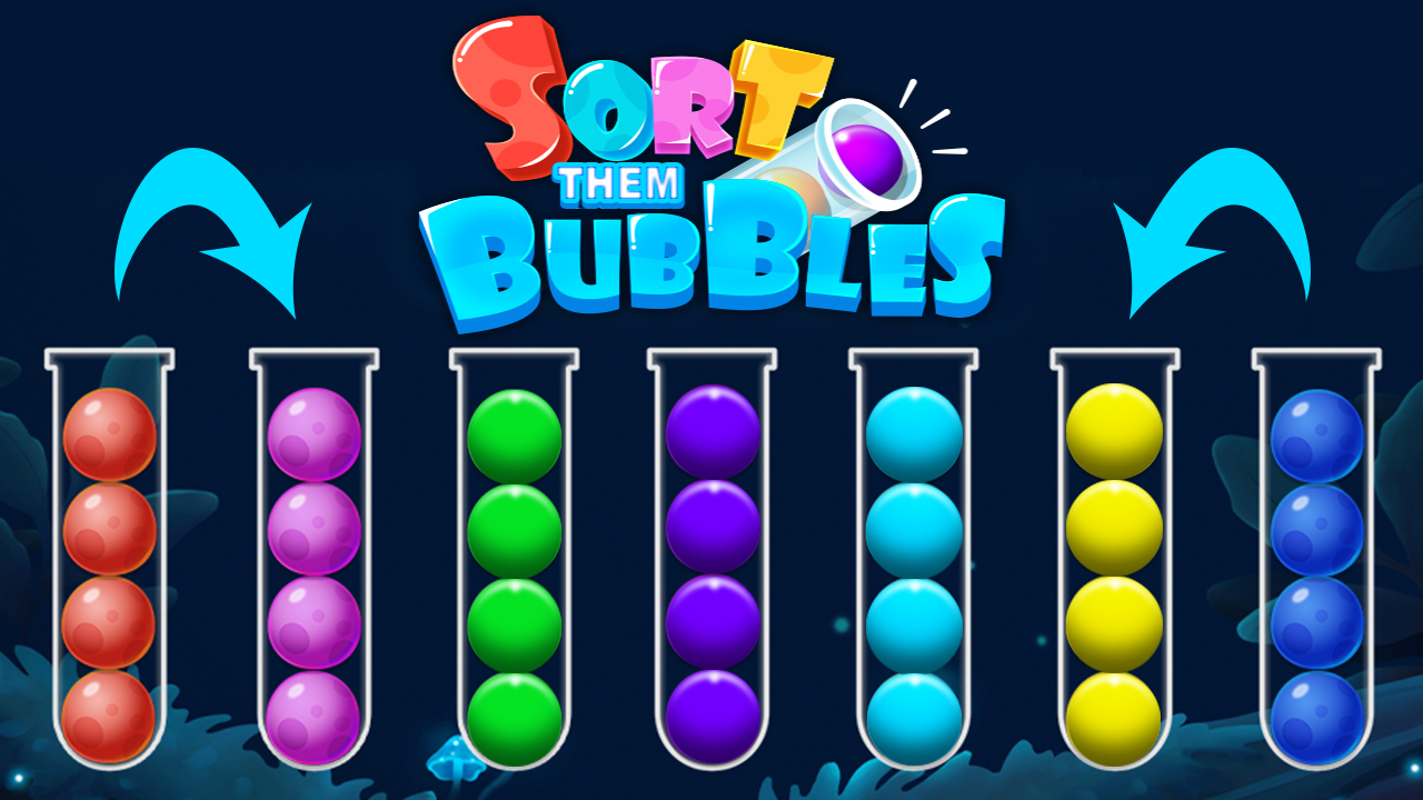 Play Sort Them Bubbles Free Browser Game Now