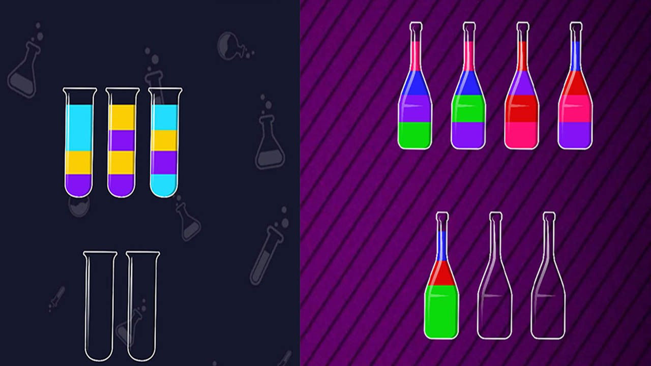 Play SortPuz Water Sort Color Sorting Game Desktop Game Now Free