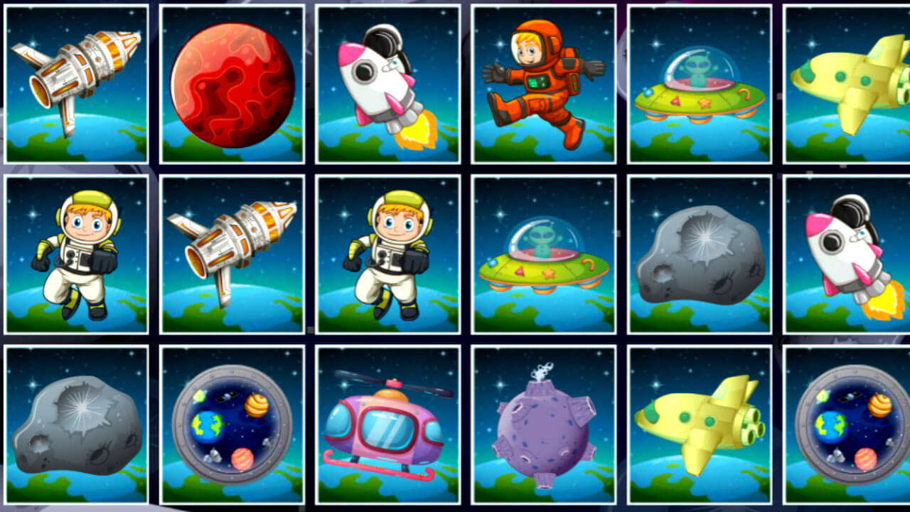 Play Space Memory Game For Free No Login