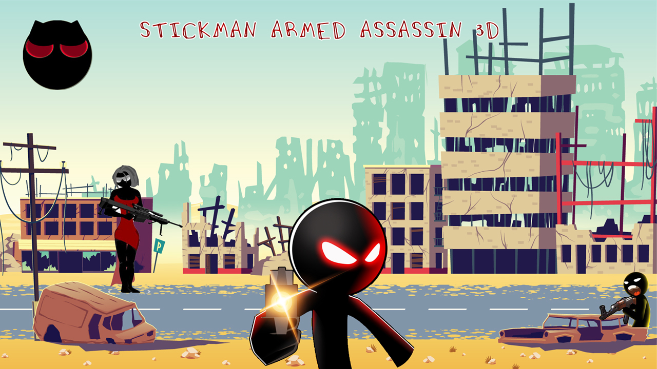 Free Stickman Armed Assassin 3D Phone Game Online