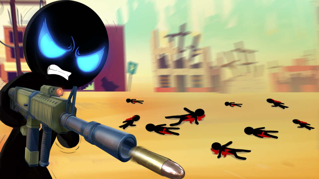 Play Stickman Armed Assassin Going Down Mobile Phone Game