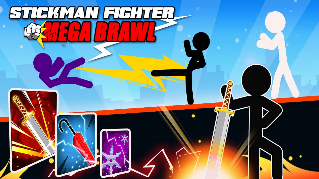 Play Stickman Fighter : Mega Brawl Phone Game For Free