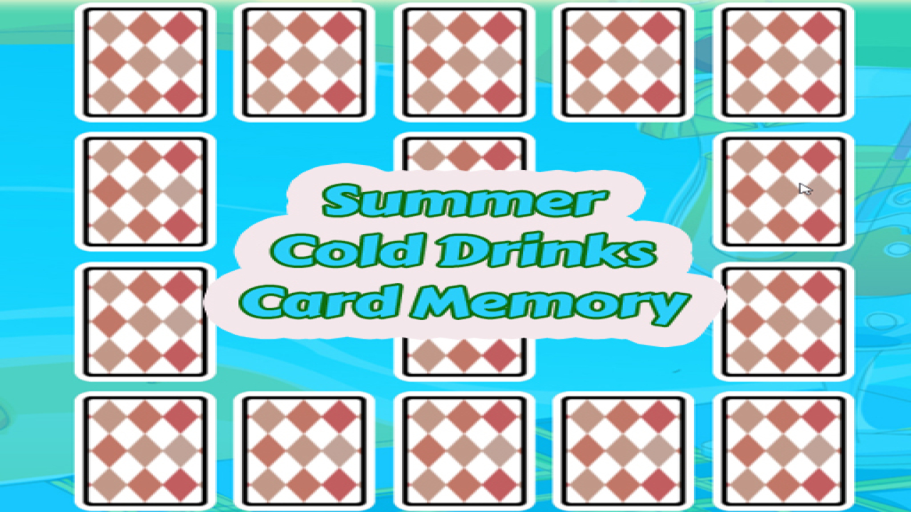 Play Summer Cold Drinks Card Memory Now Online