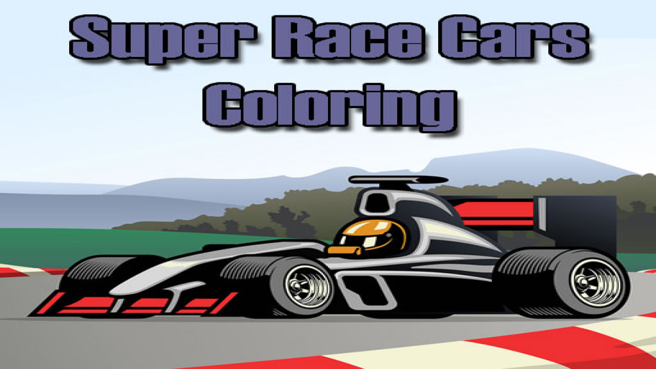 Free Super Race Cars Coloring Phone Game Play