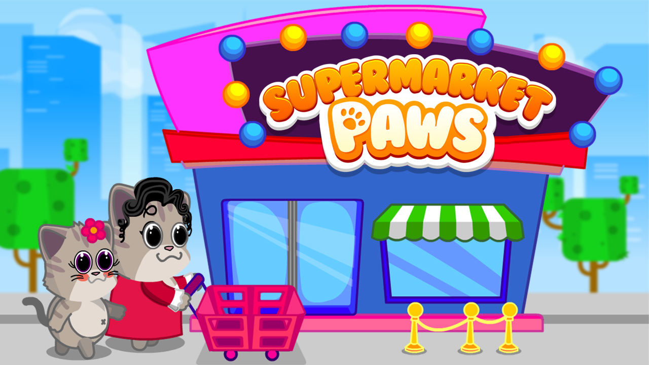 Free Supermarket Paws Cat Game for kids Mobile Game Instantly