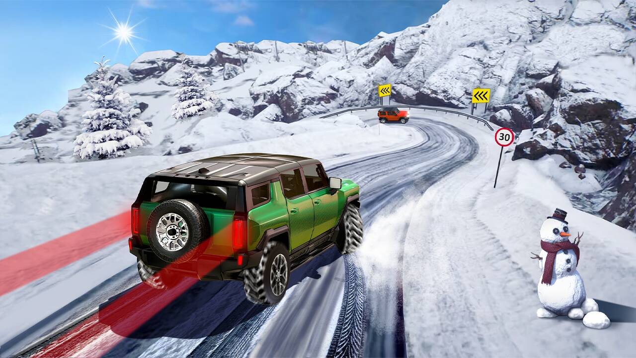 Play SUV Snow Driving 3d Online Free Game Now