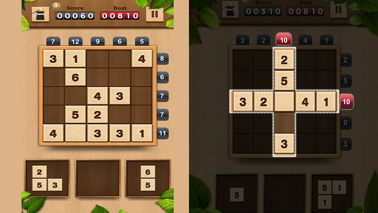 Free TENX Wooden Number 10X Puzzle Game Android Game Now