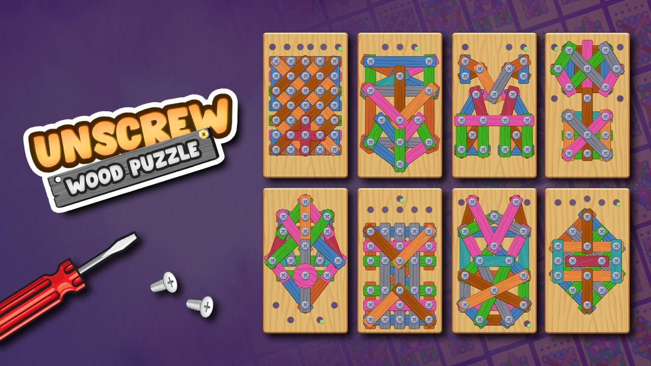Play Unscrew Wood Puzzle For Free No Login