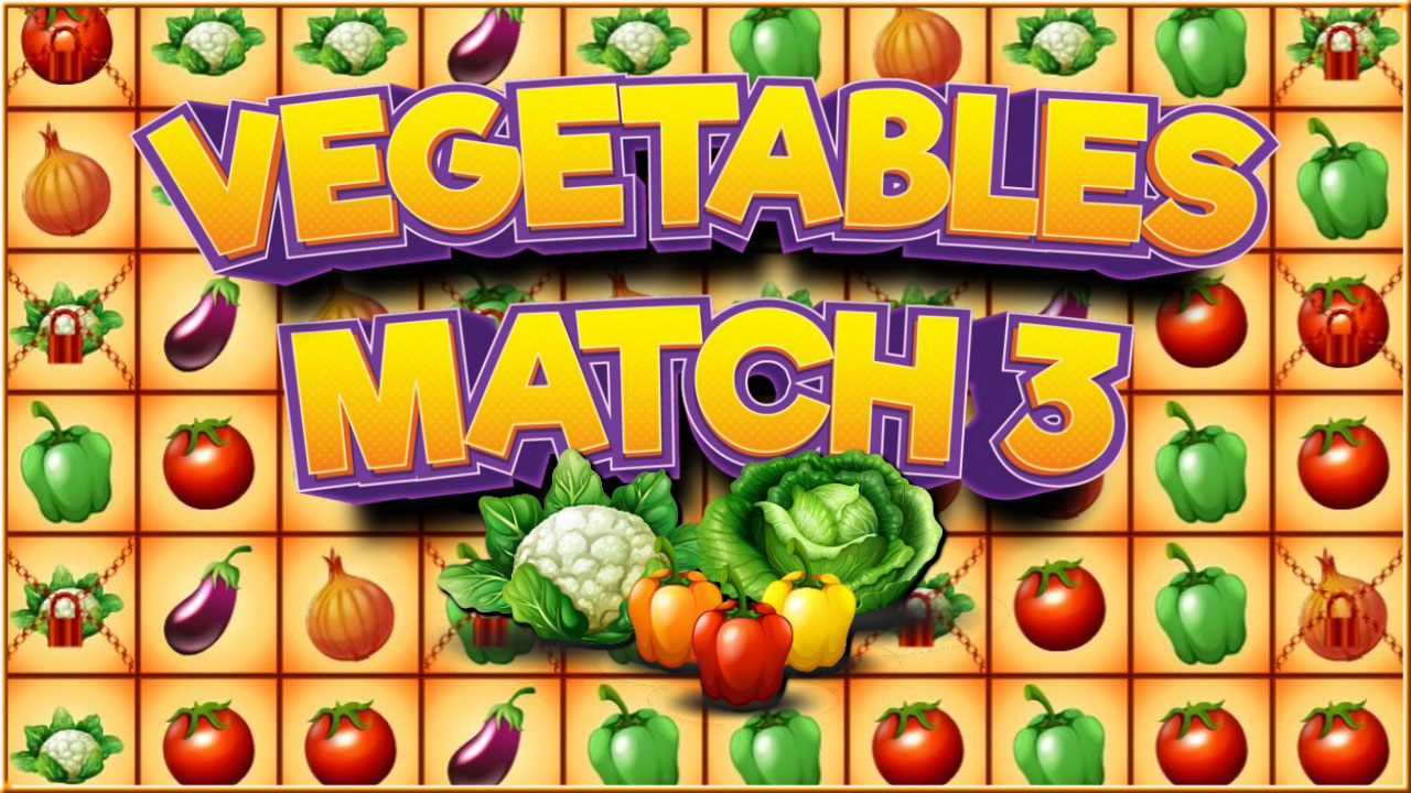 Play Vegetables Match 3 Browser Game Free Online