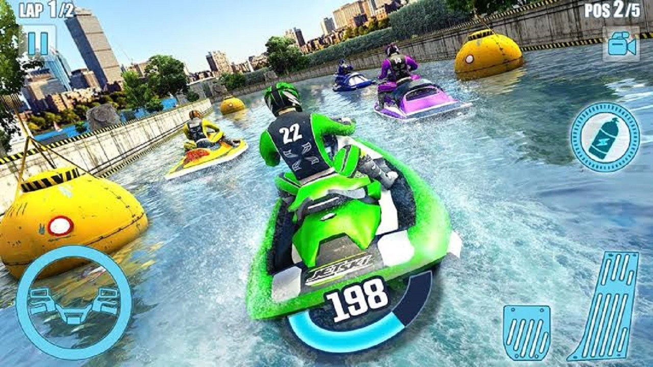 Free Water Power Boat Racer 3D Game Online PC
