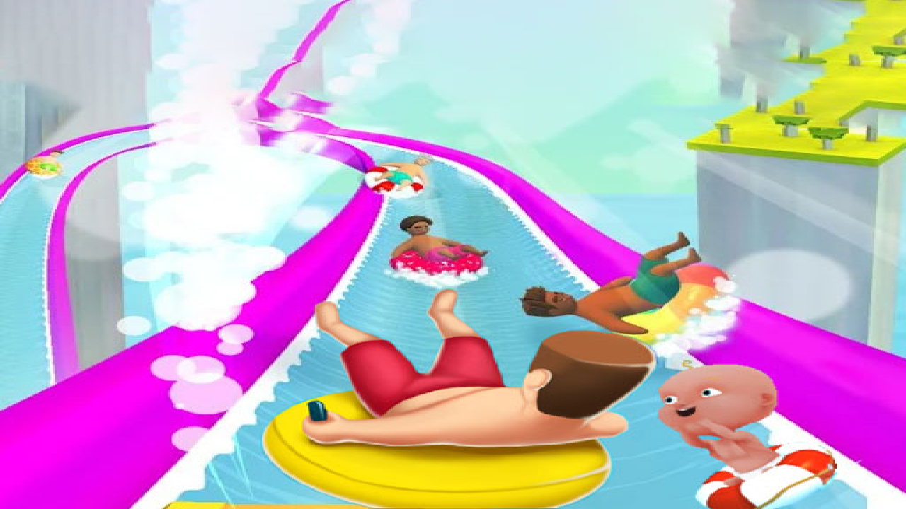 Play Free WaterPark Slide.io Games Online