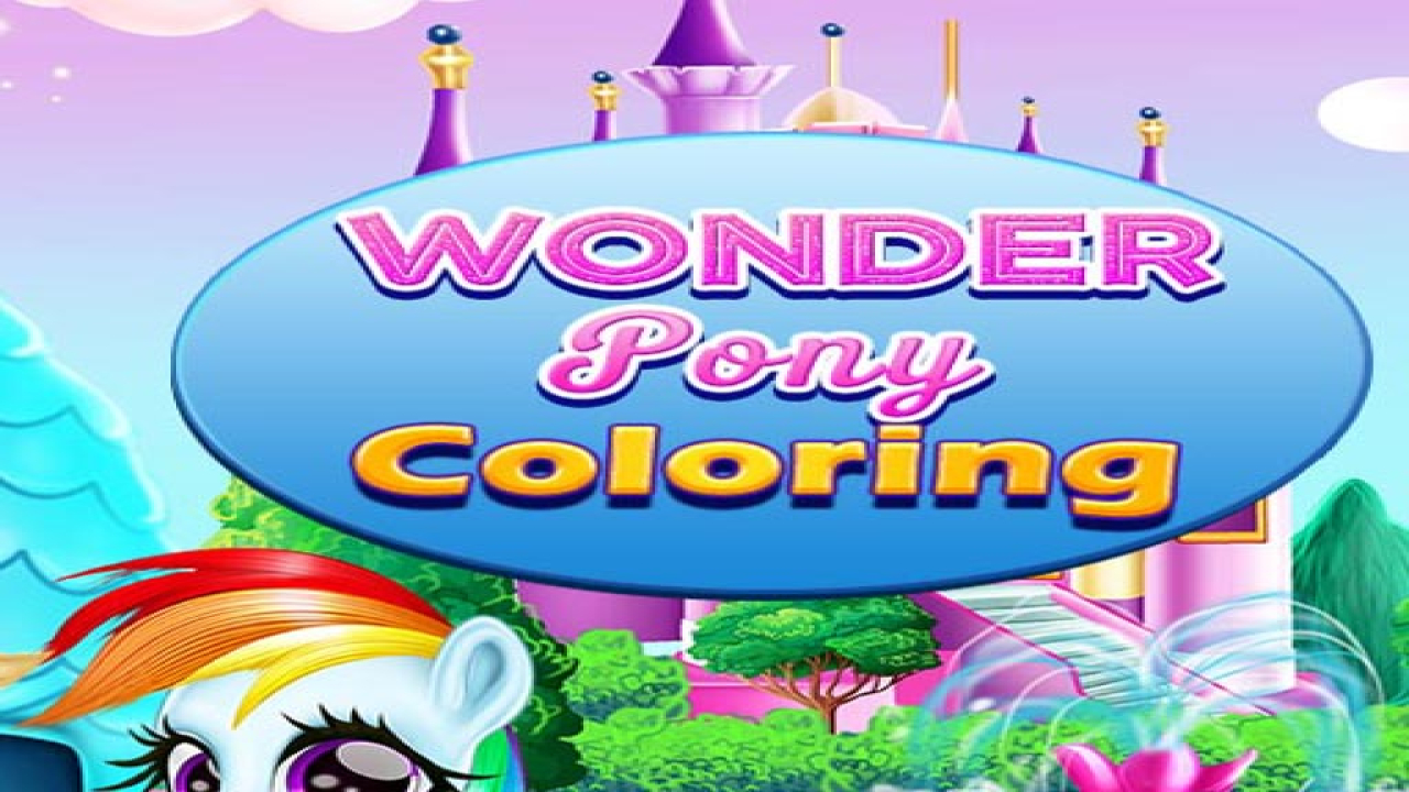 Play Wonder Pony Coloring Mobile Game At Home
