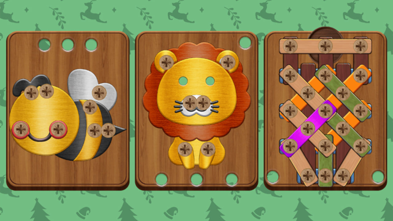 Play Wooden bolts and nuts Mobile Game For Free
