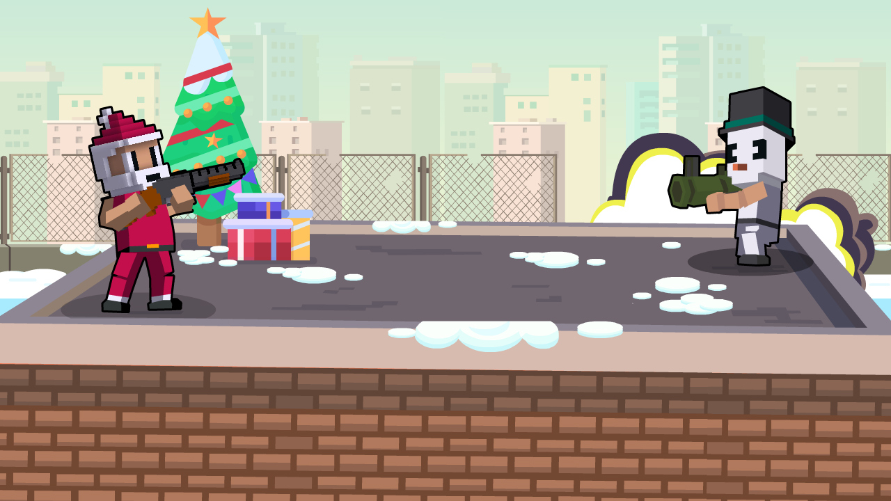Play Xmas Rooftop Battles Free Phone Mobile Game