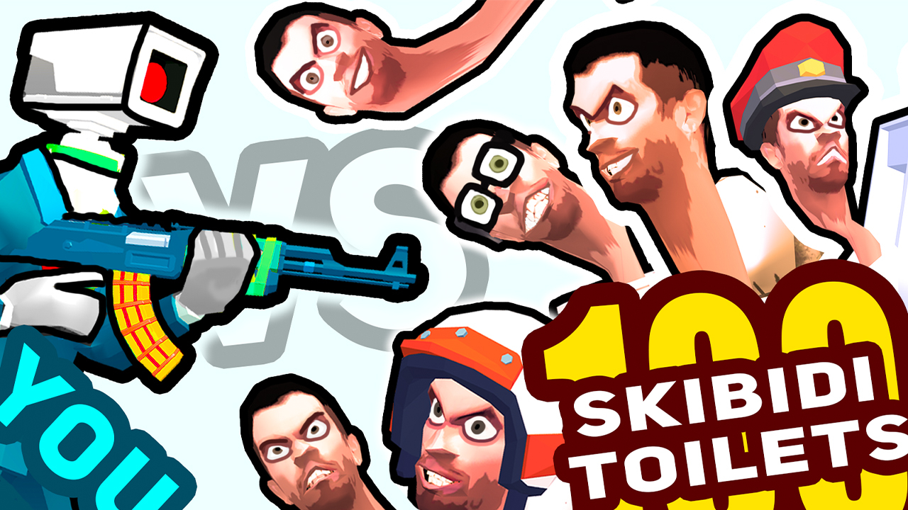 Free You vs 100 Skibidi Toilets Game Mobile Play