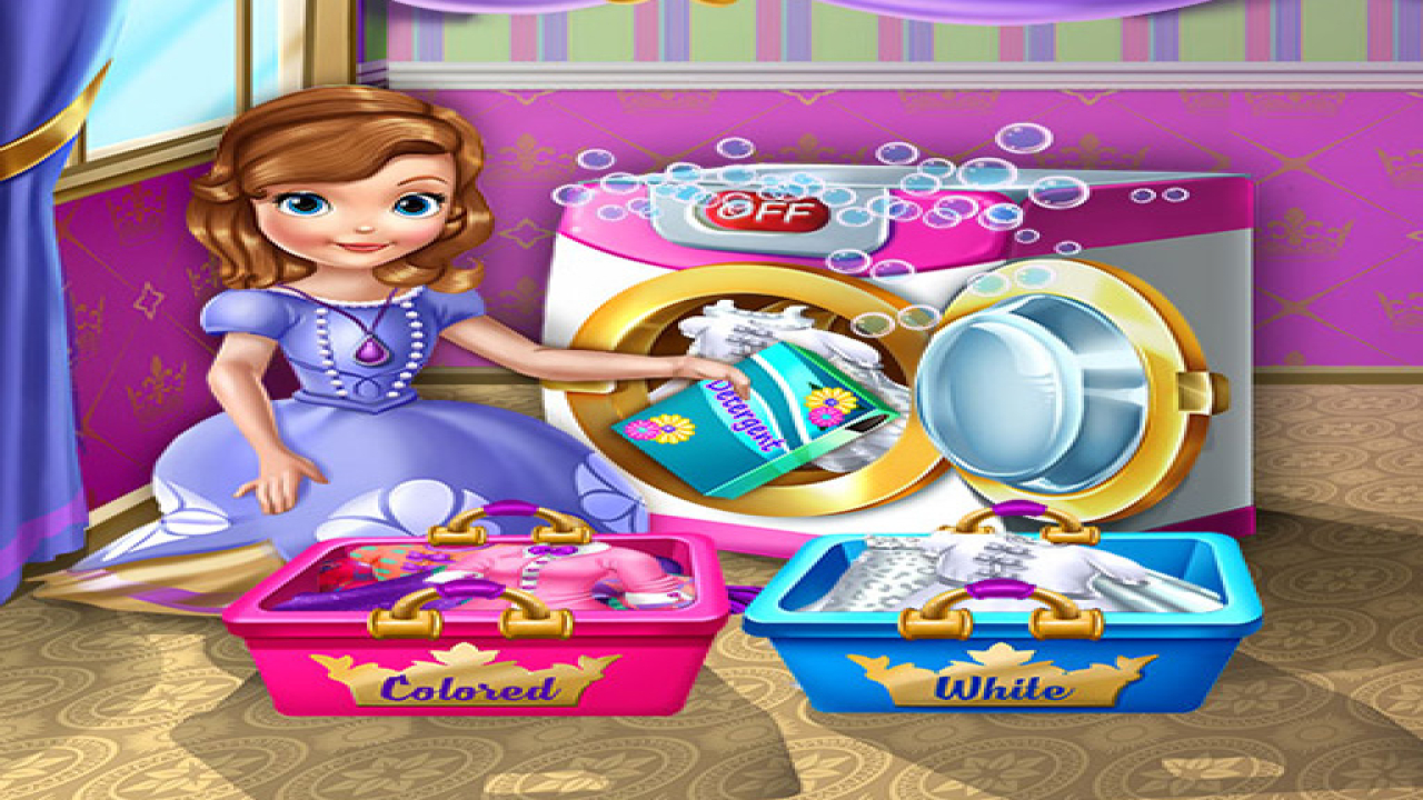 Free Online Young Princess Laundry Day Games Now